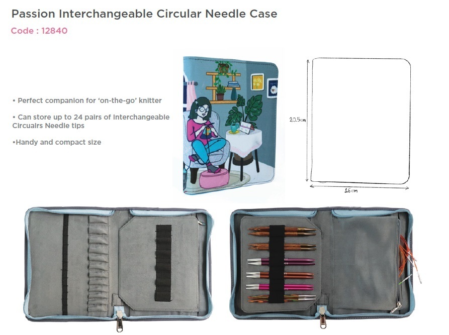 Passion Interchangeable Circular Needle Case